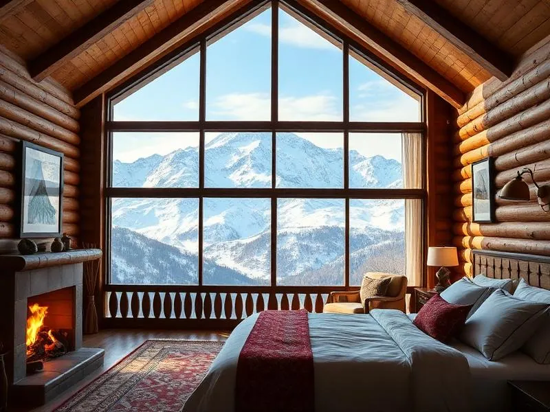 Mountain lodging with views across Gulmarg